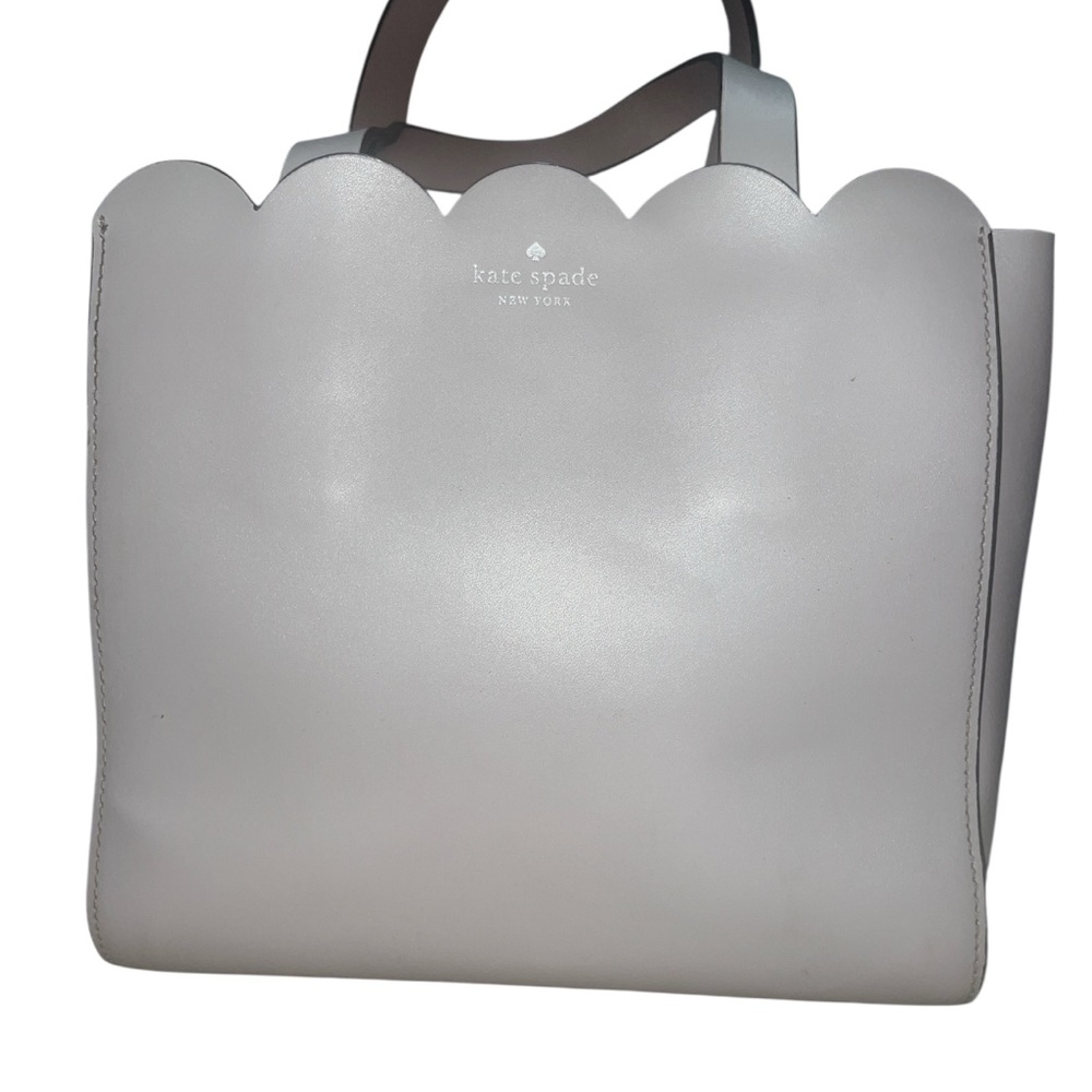 Kate Spade lavender & Gray Scalloped Tote - Picture 1 of 5